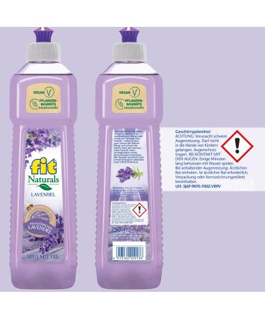 Fit Naturals Lavendel Dishwasher Fluid 750ml | Biodegradable & Vegan Detergent | Eco-Friendly Cleaning Power - Buy Online on GoSupps.com