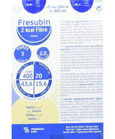 Fresubin Fresubin 2Kcal Vanillevezel 200 ml 24U 4800 ml - Buy Online on GoSupps.com