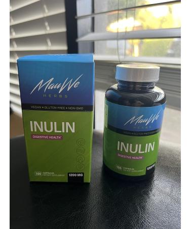 Organic Chicory Root Inulin Capsules for Digestive Health & Weight Management - 100 Caps - Buy Online on GoSupps.com