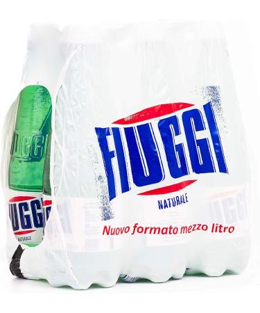 Fiuggi Natural Mineral Spring Water PET Bottle 6x500ml 24 Count - Buy Online on GoSupps.com