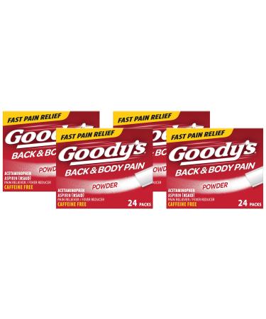 Goody's Back and Body Pain Relief Powder 24 ct (Pack of 4) Orange 24 Count (Pack of 4)