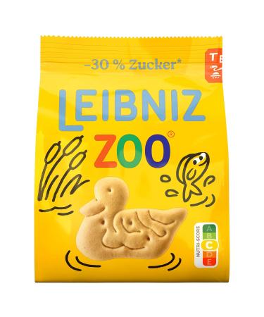 Leibniz Zoo Butter Cookies - 30% Less Sugar 12-Pack Crispy Wildlife Treats Stock Up on Delicious Low-Sugar Cookies (12 x 125g) - Buy Online on GoSupps.com