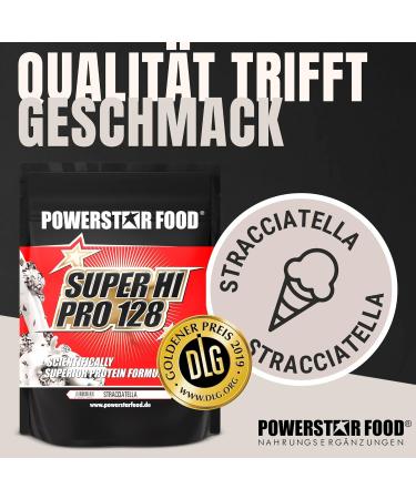 Powerstar Super Hi Pro 128 - 5 x 1kg Multi-Component Protein Powder Stracciatella | 80% Protein | Muscle Building Protein Shake - Buy Online on GoSupps.com