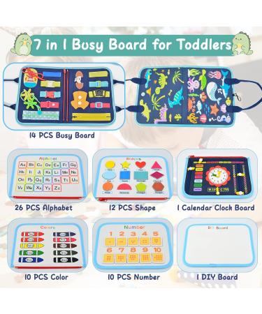 Azalee Busy Board - Montessori Dinosaur Activity Toy for Kids | Enhance Motor Skills & Basic Life Skills - Buy Online on GoSupps.com