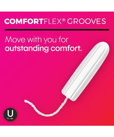 U by Kotex Click Tampons Multipack - 180 Count (6 Packs of 30) - Regular/Super Absorbency, Unscented - Packaging May Vary - Buy Online on GoSupps.com