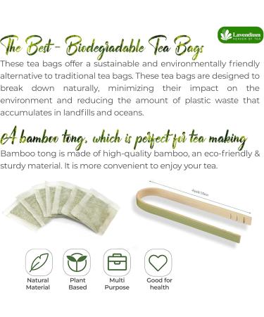 Lavendium Premium 30 Mugwort Leaf Tea Bags 100% Natural and Pure Mugwort Leaves. Loose Leaf Mugwort Herbal Tea. No Sugar No Caffeine No Gluten Vegan. Mugwort 30 Bags - Buy Online on GoSupps.com