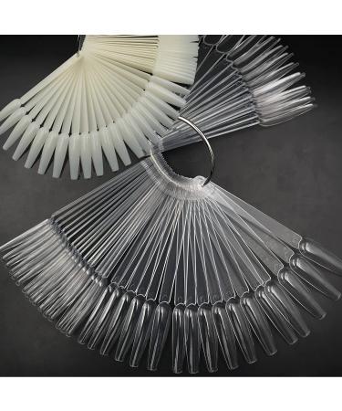 LoveOurHome 150pc Long Coffin Nail Swatch Sticks - Polish Color Display Tips for Nail Art Practice - Buy Online on GoSupps.com