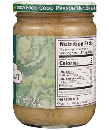 Buy EDEN FOODS Organic Sauerkraut 18 OZ - Healthy Fermented Cabbage - Buy Online on GoSupps.com