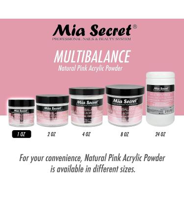Mia Secret Multibalance Natural Pink Acrylic Nail Powder 1oz - Professional Quality - Buy Online on GoSupps.com