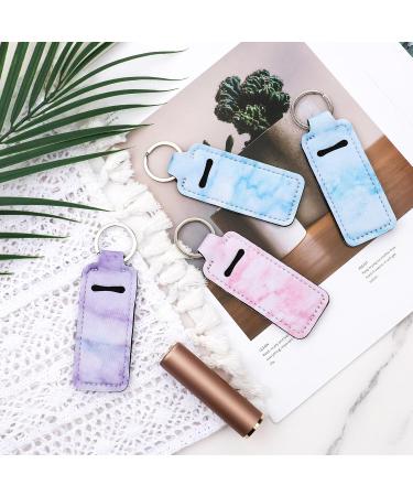 Buy Prasacco 6 Pieces Marble Chapstick Holder Keychain | Stylish Lip Balm & Lipstick Sleeves for Women | Travel Accessories & Safeguard Pouch - Buy Online on GoSupps.com