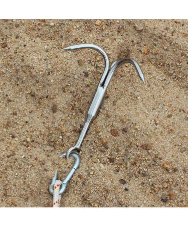 Stainless Steel Outdoor Carabiner Grappling Hook - L Size for Climbing, Hiking, and Mountaineering - Buy Online on GoSupps.com