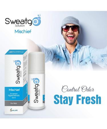 Sweat Go Rollon Antiperspirant | Mischief For Men - 60 ML - Buy Online on GoSupps.com