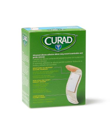 Curad Truly Ouchless Silicone Adhesive Bandages for Sensitive Skin - 50 Count - Buy Online on GoSupps.com