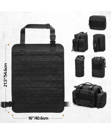 HODRANT Tactical Car Seat Back Organizer with 6 Removable Molle Pouches - Universal Vehicle Front Seat Organizer for Truck - Molle Accessories Bag - Buy Online on GoSupps.com