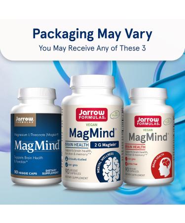 Jarrow Formulas Curcumin 95 500mg - Up to 120 Servings (Veggie Caps) - Turmeric Curcumin Extract & MagMind Brain Health with Magtein (Magnesium L-Threonate) Dietary Supplement - Buy Online on GoSupps.com