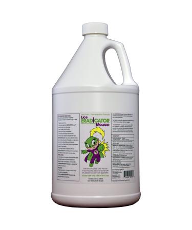 Lice ERADICATOR Foam Mousse 1 Gallon Refill Bottle/Non-Toxic, Natural Lice Treatment, Soothing Peppermint Formula / 128 Ounce Bottle