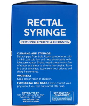 Buy Rite Aid Rectal Enema Bulb - Reusable 8 fl oz Douche for Gentle Cleansing | Fast International Shipping - Buy Online on GoSupps.com