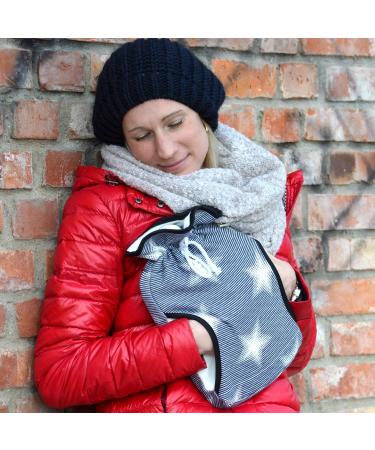 Hugo Frosch Eco Hot Water Bottle 2.0L with Stars Cover | Eco-Friendly Warmth for Comfort - Buy Online on GoSupps.com