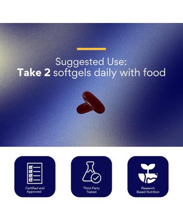 Research Verified Antarctic Krill Oil - Improve Heart Function Boost Cognition - 2000mg - 60 Softgels - Made in The USA 1 - Buy Online on GoSupps.com