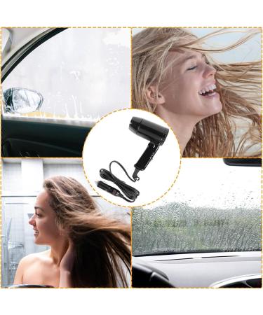 Portable Hair Dryer Car ABS Travel Dryer Folding Hair Dryer Multipurpose Portable Hair Dryer Low Noise Car Blow Dryer Adjustable Temperature Hairdryer for Car Auto Dusting - Buy Online on GoSupps.com