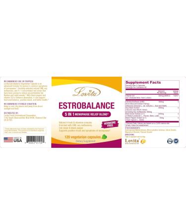 Lovita Menopause Supplements for Women - DIM Complex Soy Isoflavones Red Clover & Vitamin D3 for Hormone Balance - 120 Vegetarian Capsules (Pack of 3 - Buy Online on GoSupps.com