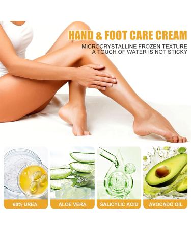  MrCuvaryas Urea Cream 60% + Moisturizing and Anti-Cracking Cream - Repairing Cream for Feet and Hands - Foot Cream for Cracked Heels and Dry Skin - Maximum Strength for Foot Care - Buy Online on GoSupps.com