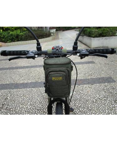 PVUVP Bike Handlebar Bag - 2.8L Waterproof Front Road Bike Bag for Commuter, Outdoor Riding, Traveling & Camping - Green - Buy Online on GoSupps.com