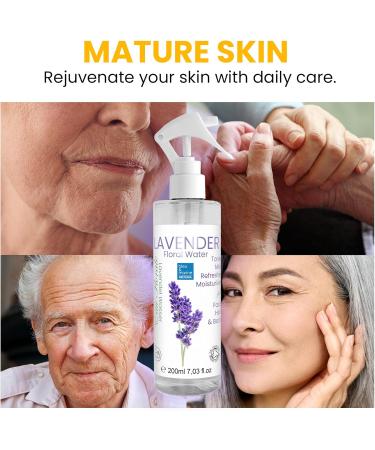 Tonic Lotion Organic Lavender Hydrosol Water Hair Spray Linen Spray Balancing Oily Skin Uplifting Skin Regenerative Toner Deep Sleep Pillow Aroma 200 ml - Buy Online on GoSupps.com