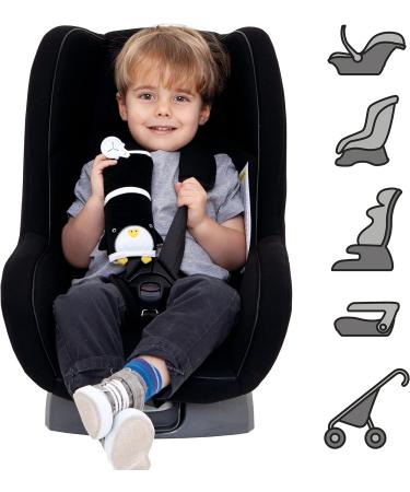 Trunki SnooziHedz Pippin Penguin Seat Belt Pads - Comfy Children's Cover for Car Seats and Prams - Black - Buy Online on GoSupps.com