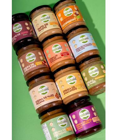 Organic 4-Nut Butter (Almond Peanut Cashew Hazelnut) Natuvid | 250g | Gluten-Free | 100% Natural & No Added Sugar | Naturally High in Protein | Vegan - Buy Online on GoSupps.com