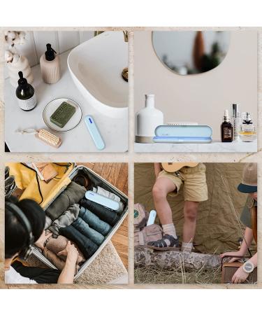 Portable UV Toothbrush Holder Travel Case - Blue | Home & Travel Toothbrush Covers - Buy Online on GoSupps.com