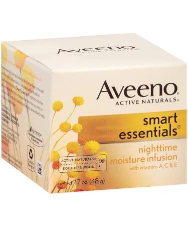Aveeno Smart Essentials Nighttime Moisture Infusion Facial Moisturizer 1.7oz - Hydrating Skin Care for All Skin Types | International Shipping Available - Buy Online on GoSupps.com