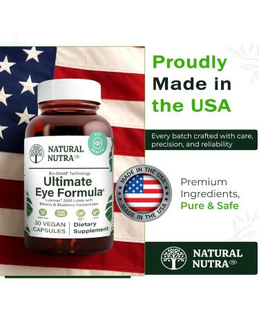 Natural Nutra Ultimate Eye Health Supplement - Bilberry & Blueberry Extract Blend for Day and Night Vision Support Promotes Color Perception & Eye Clarity - Non-GMO Vegan - 30 Capsules (Pack of 3) 90 Count (Pack of 1) - Buy Online on GoSupps.com