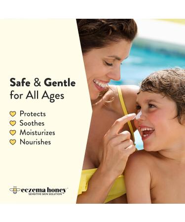 Eczema Honey Hydrating Mineral Sunscreen - Lightweight SPF 30 Sun Cream - Body & Face Sunscreen for All Ages (1.7 Oz) - Buy Online on GoSupps.com