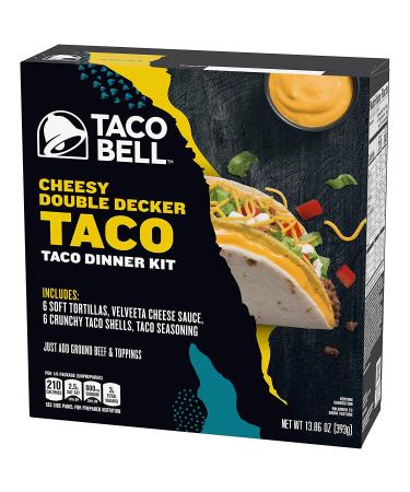 Taco Bell Cheesy Double Decker Taco Dinner Kit - 13.86 oz Box (Pack of 10) - Buy Online on GoSupps.com