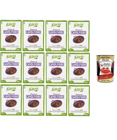 Italian Gourmet E.R. Felicia Penne al Caulifiore With brown rice flour and quinoa penne of cauliflower with brown rice flour and quinoa 12 x 250g + Italian Gourmet pulp 400g