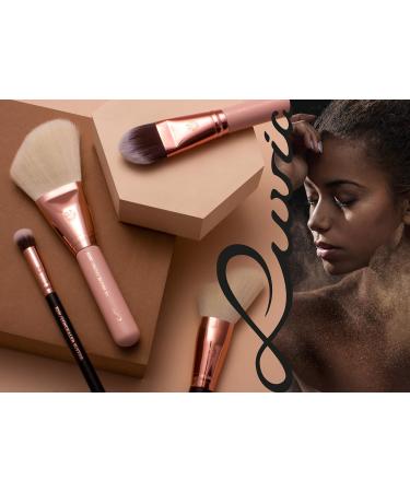 Luvia E101 Concealer Brush - Vegan Black/Rose Gold Buffer Brush for Flawless Makeup - Buy Online on GoSupps.com