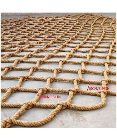 Child Security Net Hemp Rope Cargo Net Outdoor Birds Net Garden Plant Fence Net Kids Rope Ladder Swing Railing Net (3 * 5m(10 * 16ft)) () - Buy Online on GoSupps.com