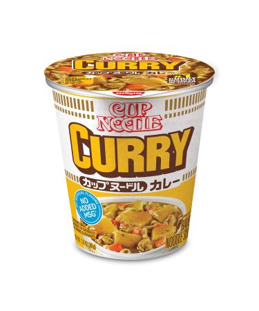 Nissin Cup Noodle Ramen Noodle Soup, Curry, 2.82 Oz (Pack of 6)