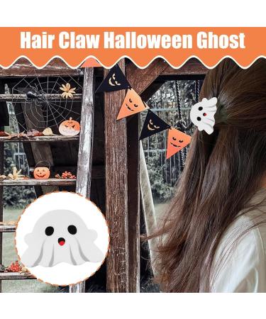 Hair Catch Clamps - Halloween Ghost Hair Barrettes for Women | Creative Hair Accessories Hair Claw Clips for Halloween Party Beach Travel White Ghost - Buy Online on GoSupps.com