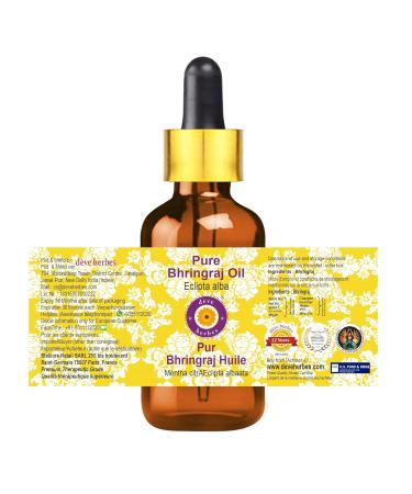 Deve Herbes Pure Bhringraj Oil 15ml | Eclipta Alba for Healthy Hair Growth | International Shipping Available - Buy Online on GoSupps.com