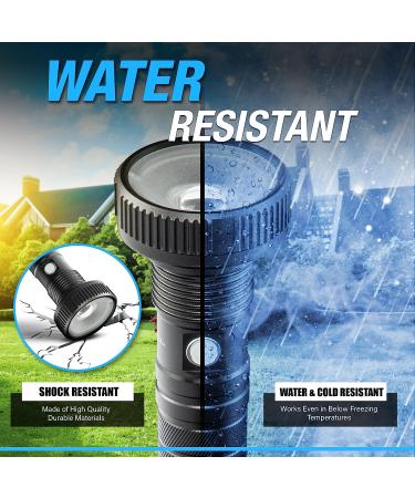 Bell+Howell Taclight Max Ultra High-Powered 500 Lumens Handheld Flashlight- Rechargeable, Water Resistant, 15 Hours Long-Lasting, 5 Modes - for Outdoor and Camping - Buy Online on GoSupps.com