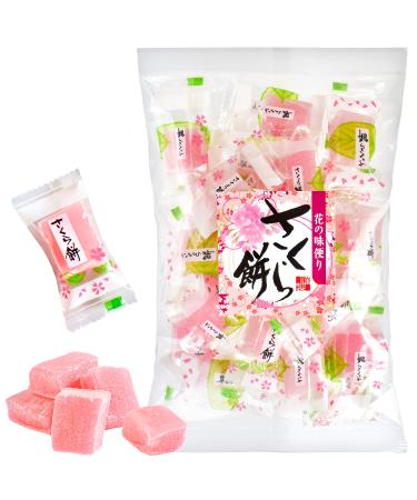 Japanese Sakura Mochi Candies -Cherry blossom Rice Cakes- Aromatic Flavor of Japanese Spring 300g/10.58ozYAMASAN