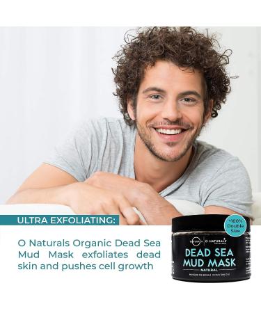 O Naturals Psoriasis Dead Sea Mud Mask 18oz - Organic Acne & Eczema Healing Treatment for Face, Body & Scalp - Deep Pore Cleansing & Exfoliating Skin Care for Men & Women - Buy Online on GoSupps.com