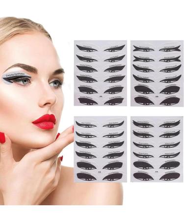 Eyeliner Stencil | Mild Eyeshadow Stencil Stickers | Eyeliner Tool Eyeliner Stickers Eyeshadow Guide Tool Paper Eyeliner Stencils Stickers for Eyes 4pcs - Buy Online on GoSupps.com