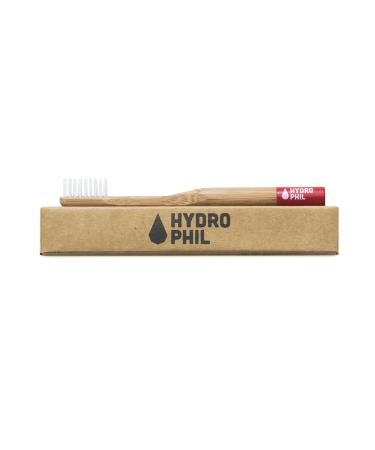 Hydrophil Sustainable children's toothbrush made of bamboo red with extra soft bristles 14 g