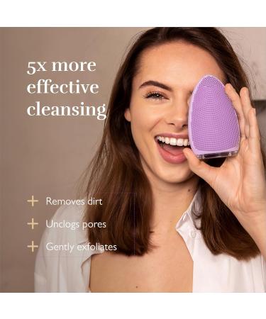 Silk'n Facial Cleansing Brush I Bright I Face Cleansing Brush I Deep Cleansing and Massaging of The Skin I Purple - Buy Online on GoSupps.com