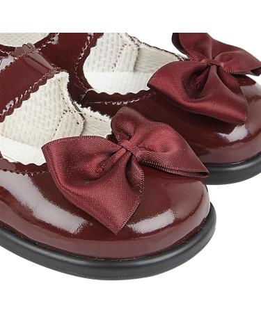 Baypods Toddler Shoes | Hard Sole Baby Girls First Walking Shoes | Anti-Slip Sole | Made in England | Size 3 UK Child | Burgundy Patent - Buy Online on GoSupps.com