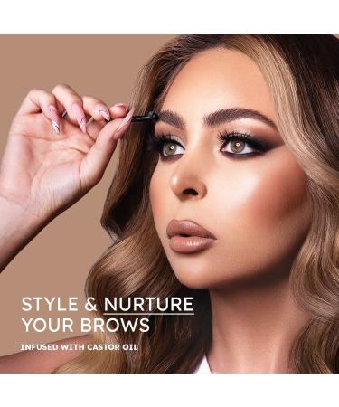 NueDerma Clear Eyebrow Gel with Castor Oil - Waterproof Brow Styling Wax for Feathered Brows - 1 OZ - Buy Online on GoSupps.com