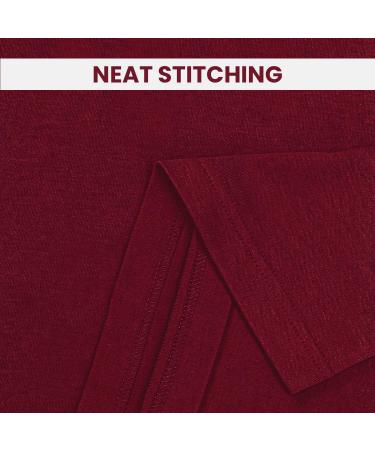 Utopia Wear Men's Premium Cotton Blend Turtleneck Sweater - Large Wine Red - Buy Online on GoSupps.com